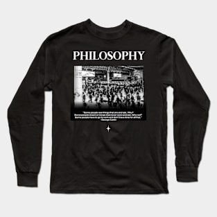 George Carlin Philosophy Long Sleeve T-Shirt
